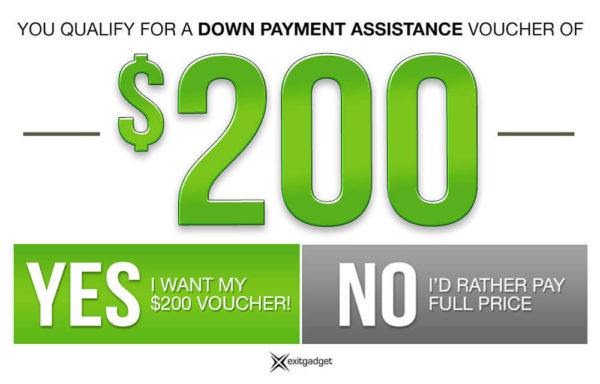 $200 Down Payment Assistance - Green