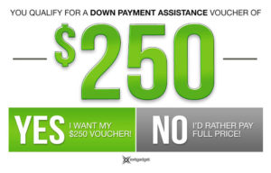 $250 Down Payment Assistance - Green